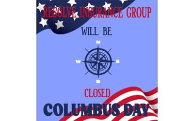 Resolve Insurance Group will be Closed for Columbus Day