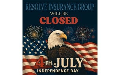 Resolve Insurance Group will be closed for the Fourth of July