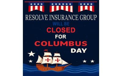 Resolve Insurance Group will be closed for Columbus Day