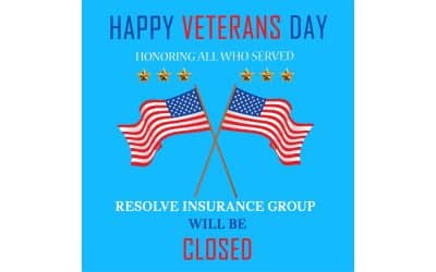 Resolve Insurance Group will be Closed for Veterans Day